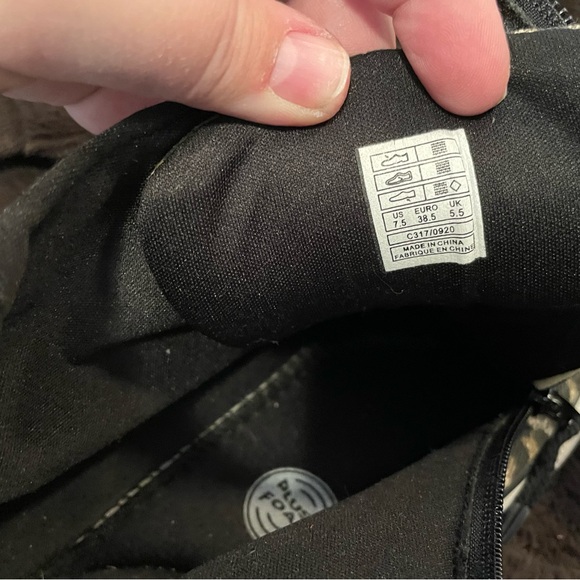 Rocket Dog Plush Foam Leopard Print Zip Up High Tops Sz 7.5 - Picture 13 of 16